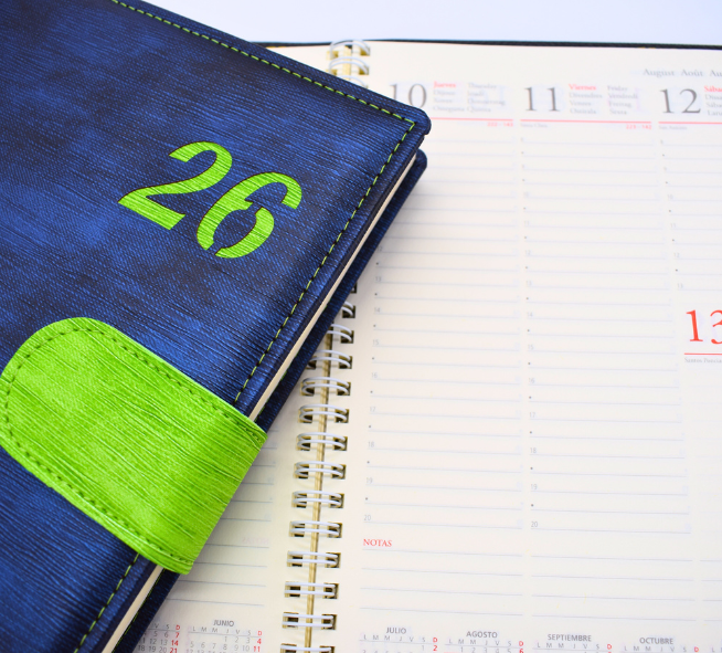 Agenda 2026 semana vista con logotipo